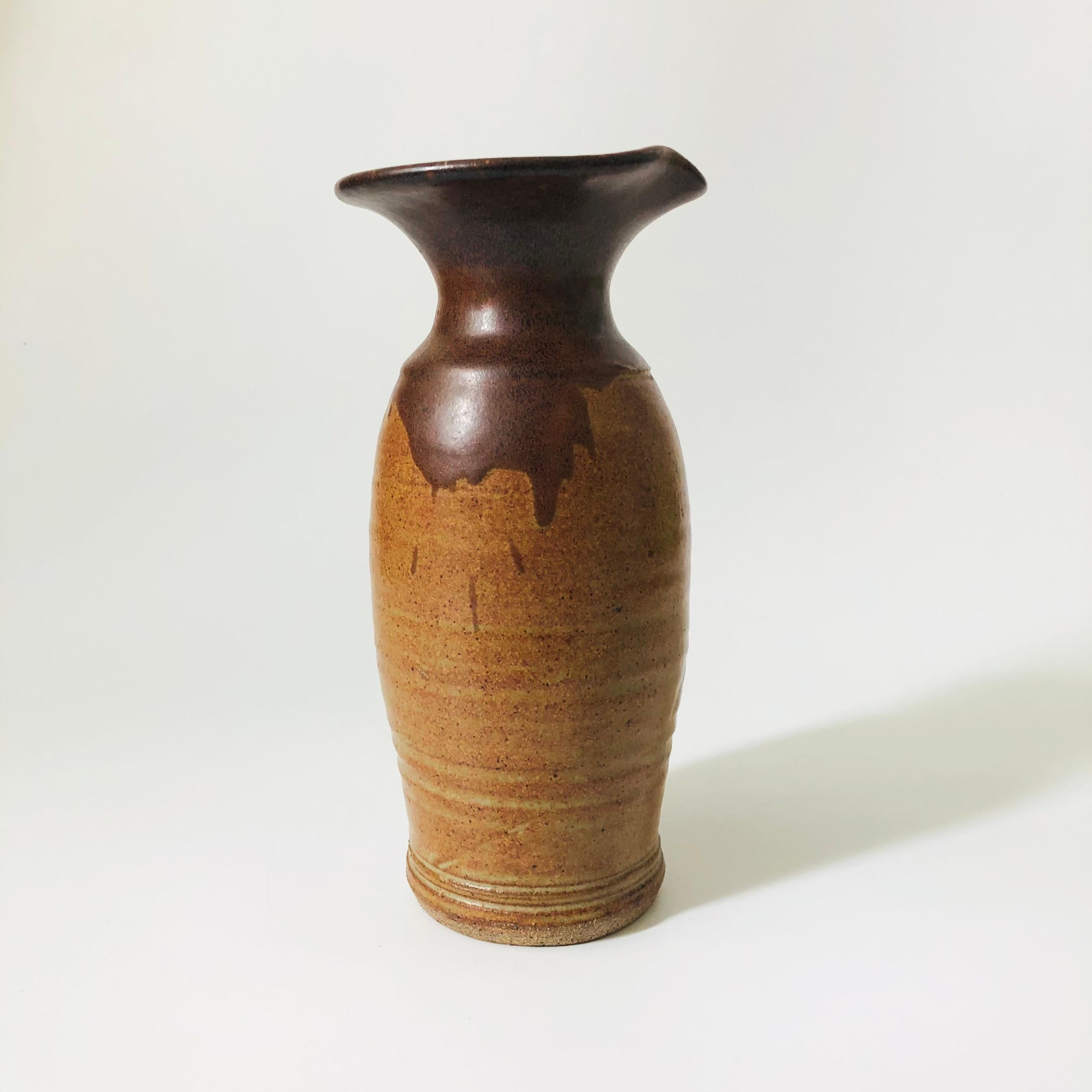 20th Century Studio Pottery Pitcher Vase For Sale