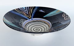 Studio Pottery Post Modern Abstract Centerpiece Bowl