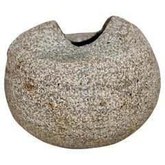 Studio Pottery Puckered Lip Bud Vase Sculpture Signed Studio Pottery Puckered Lip Bud Vase Sculpture Signed