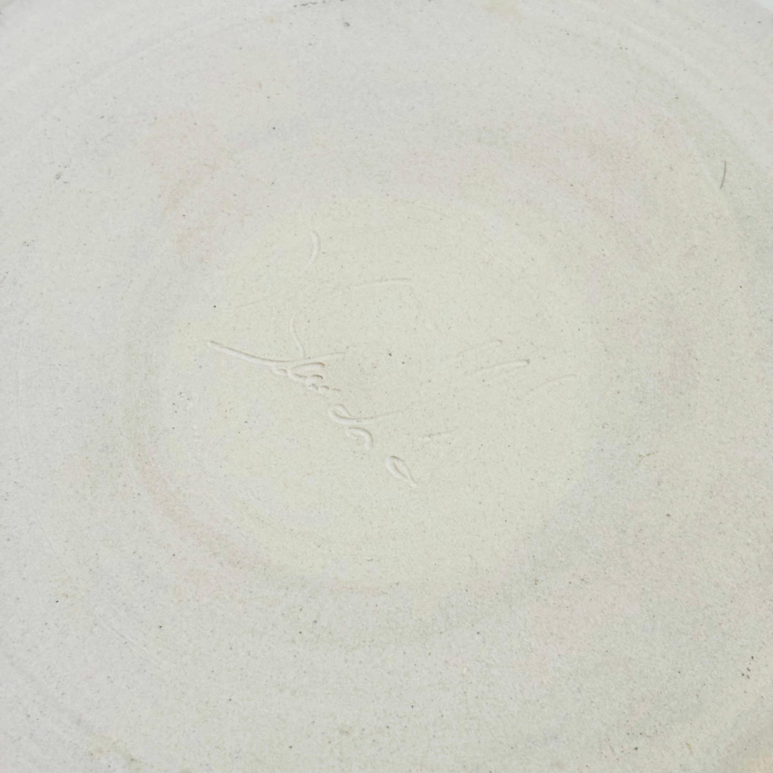 Studio Pottery Serving Plate with Chopstick Rest For Sale 3