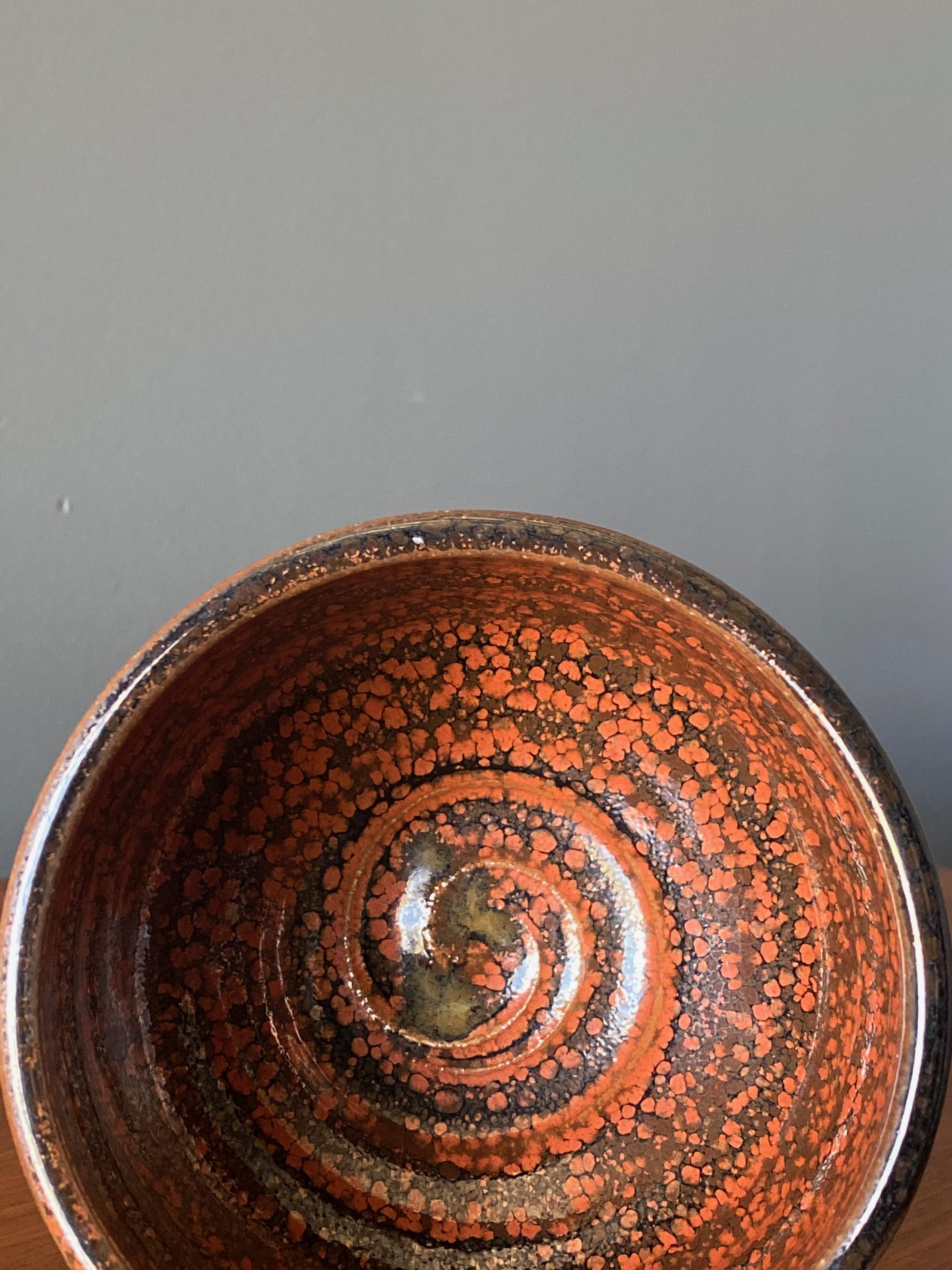 Modern Studio Pottery Signed Bowl, circa 1980