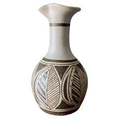 Studio Pottery Signed Ceramic Pitcher, 1977