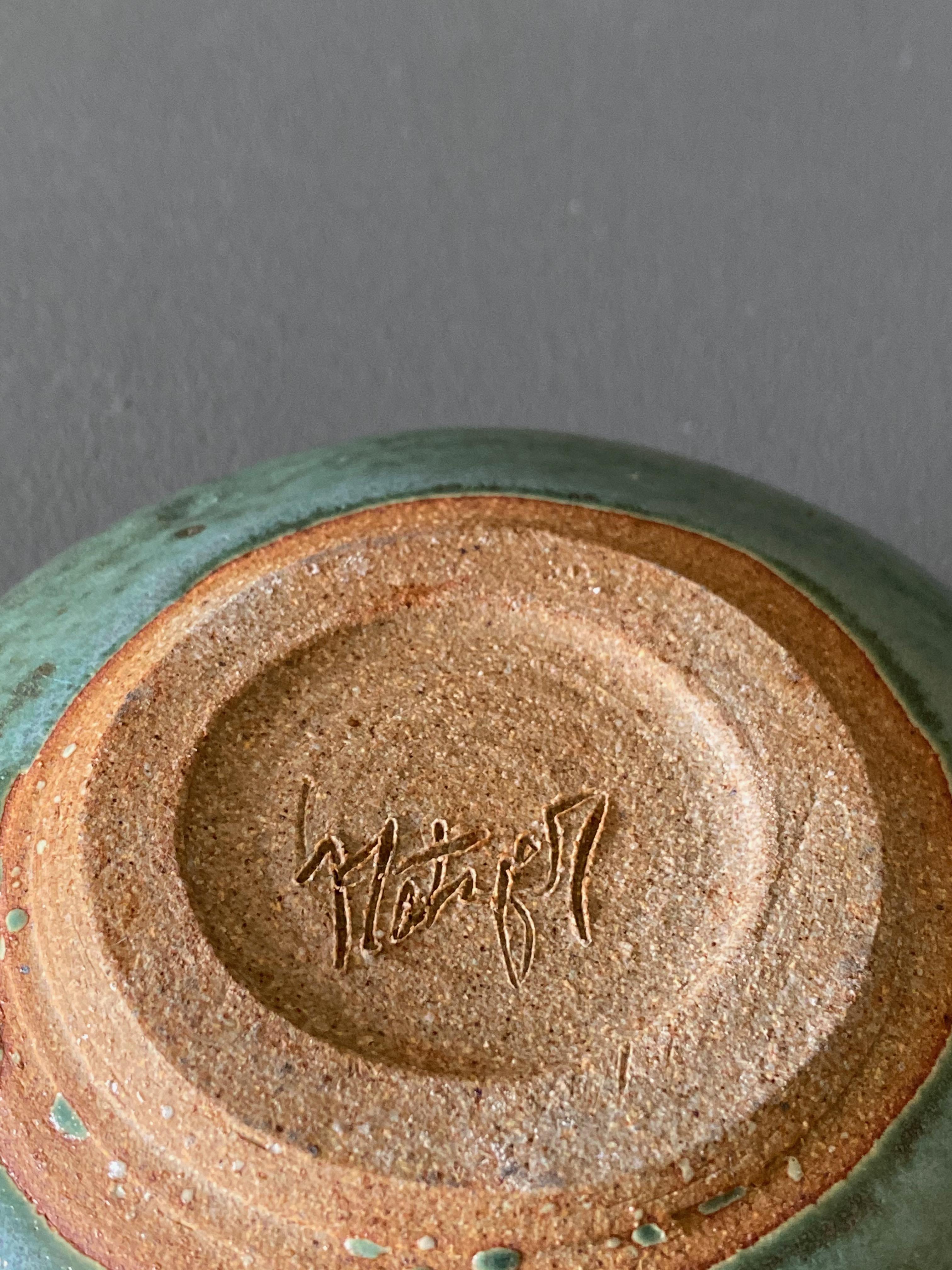 Studio Pottery Signed Ceramic Planter 1