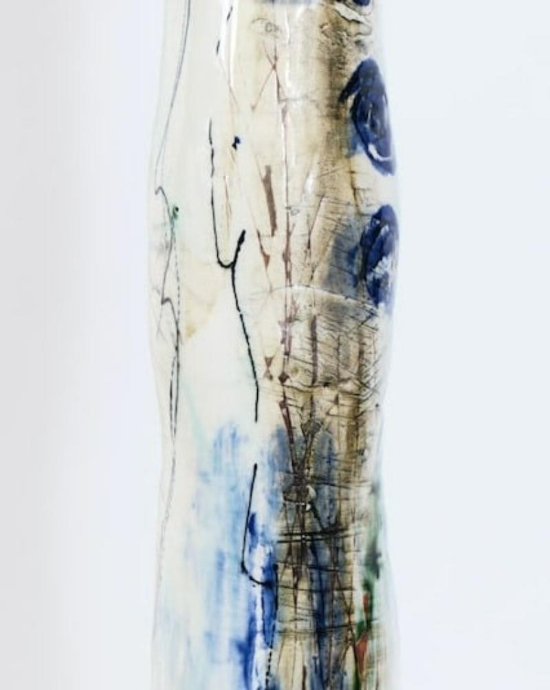 Studio Pottery, Schlanke Vase im Zustand „Hervorragend“ im Angebot in London, GB