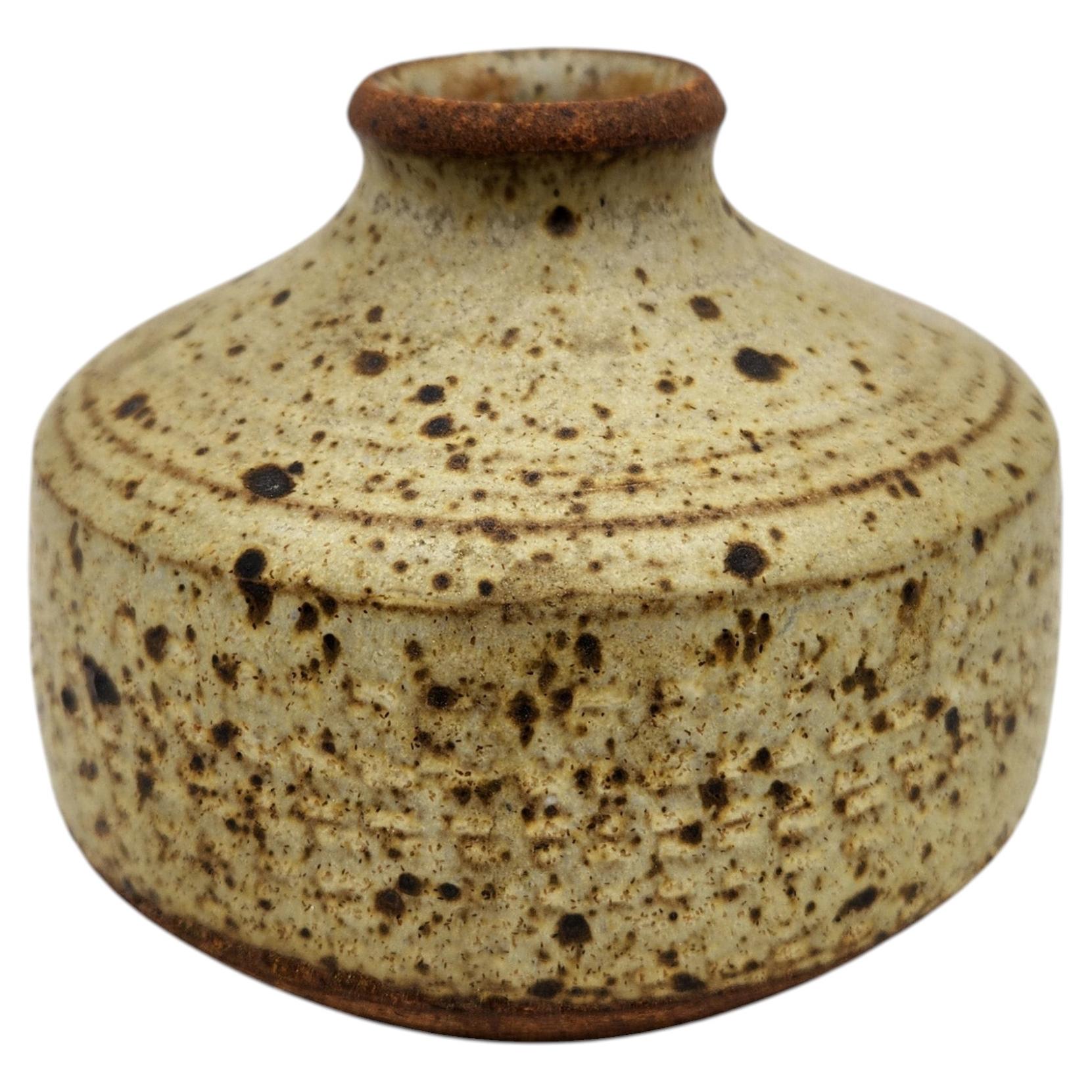 Studio Pottery Speckled Weed Pot