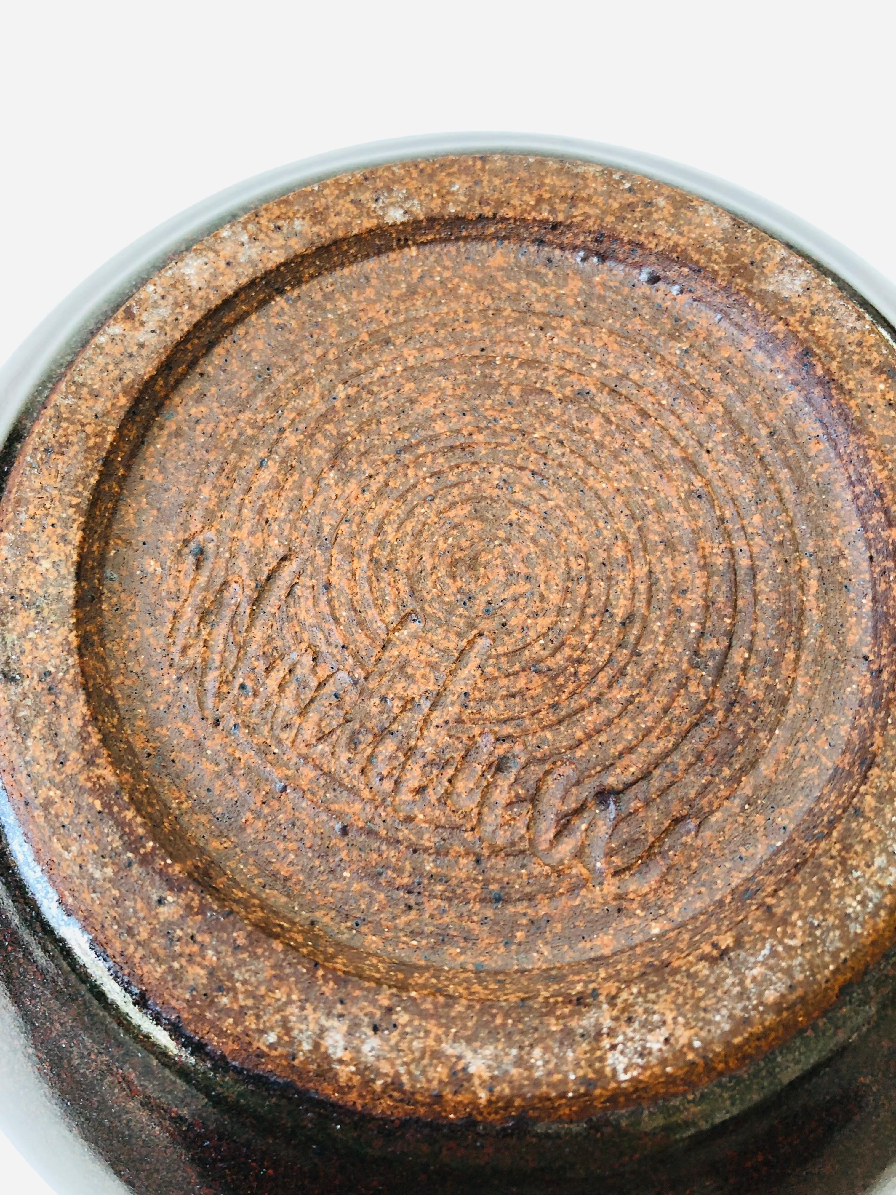 Studio Pottery Sphere Container 3
