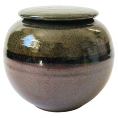Studio Pottery Sphere Container