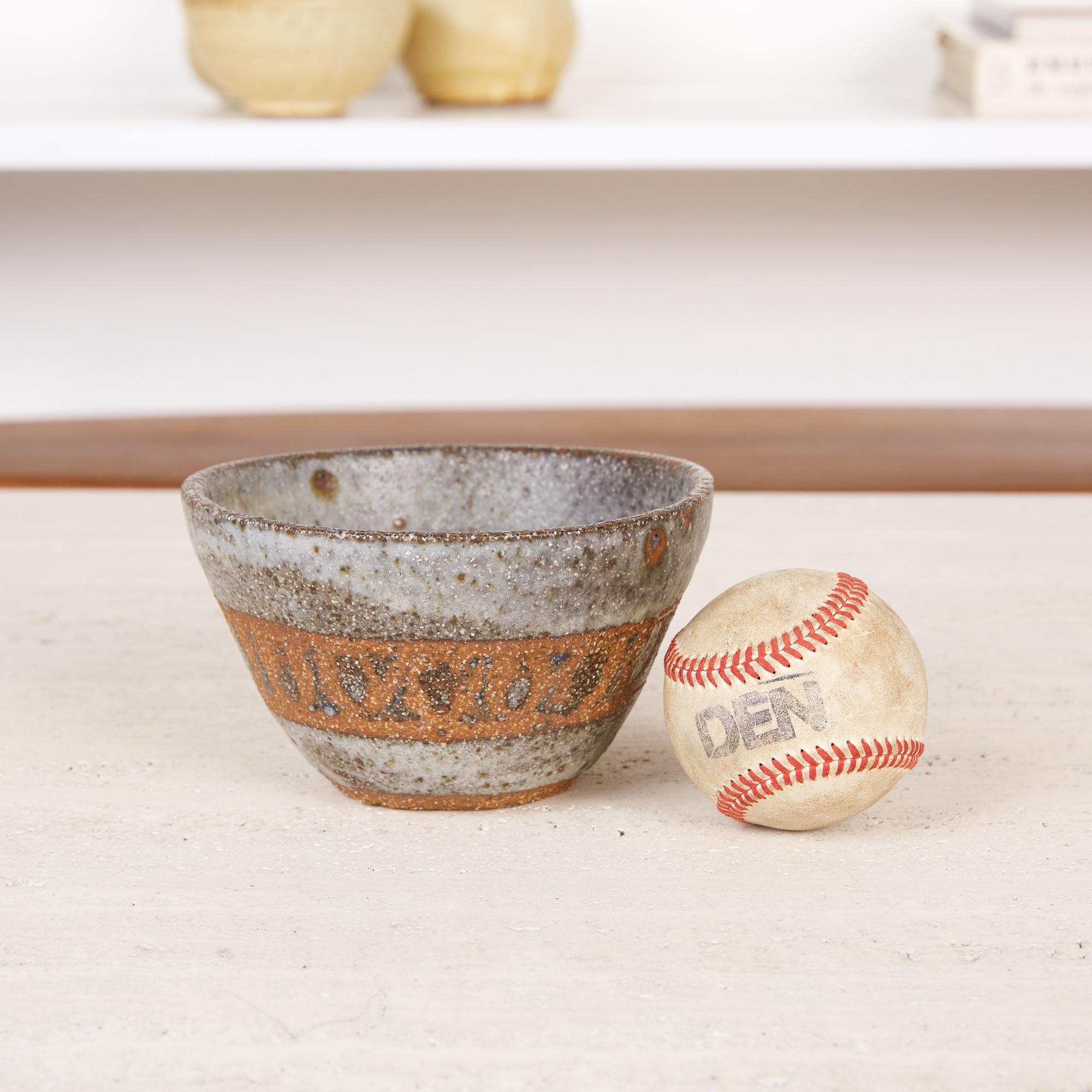 Mid-Century Modern Studio Pottery Stoneware Bowl