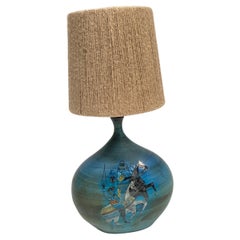 Studio Pottery  Lampe de table par jean de Lespinas