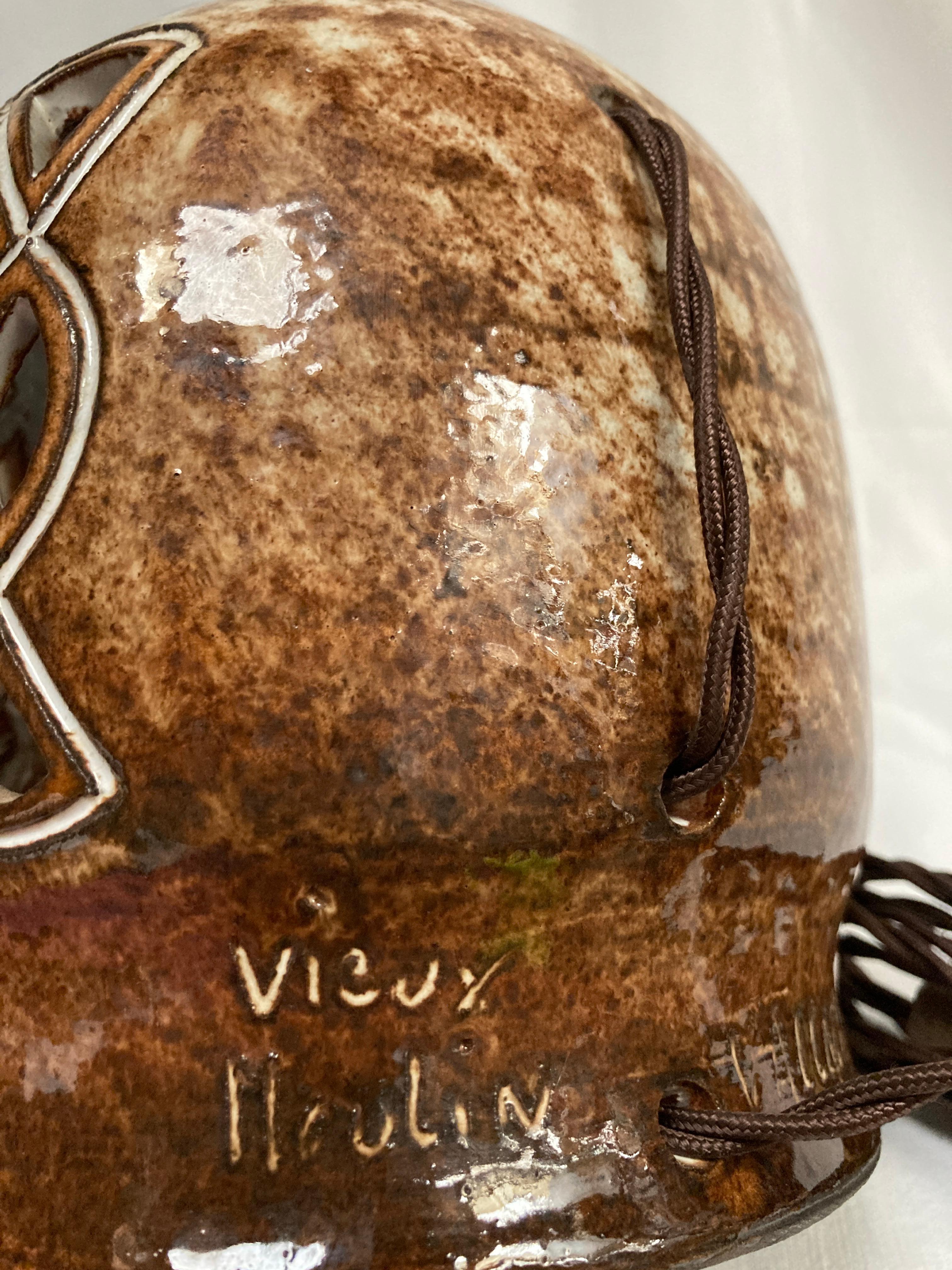 Français Lampe de table Studio pottery par Le vieux Moulin Vallauris en vente