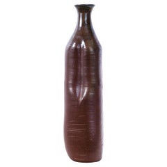 Studio Pottery, Tall bottle-lipped vase