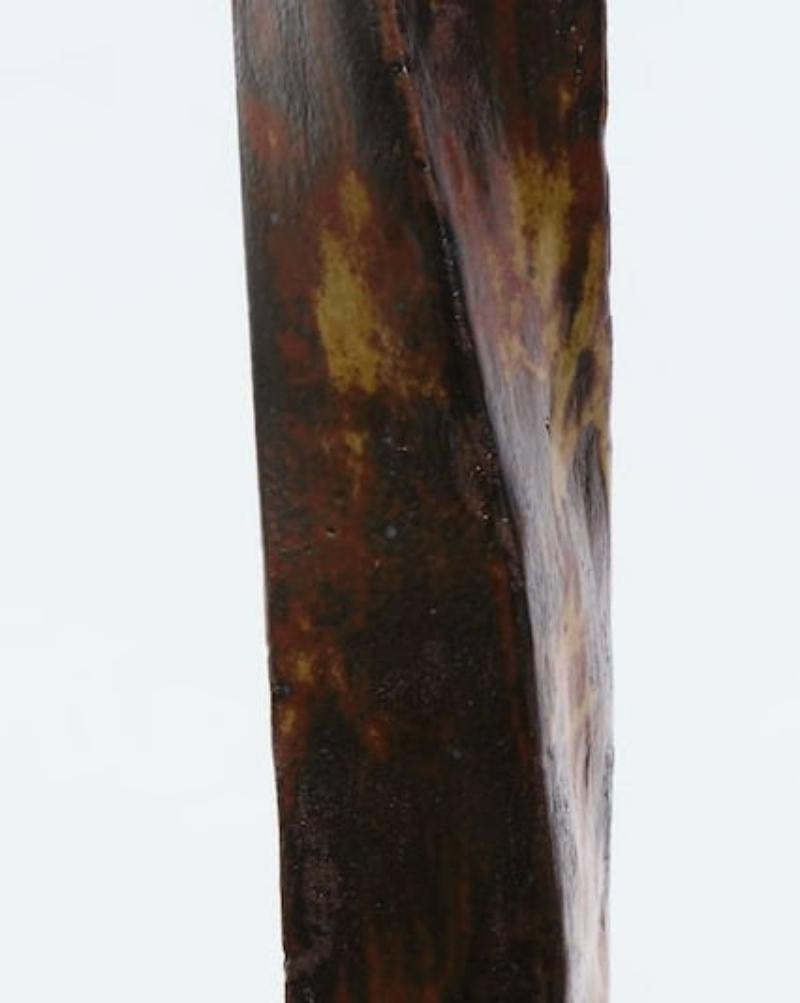 20ième siècle Studio Pottery, grand vase torsadé en vente