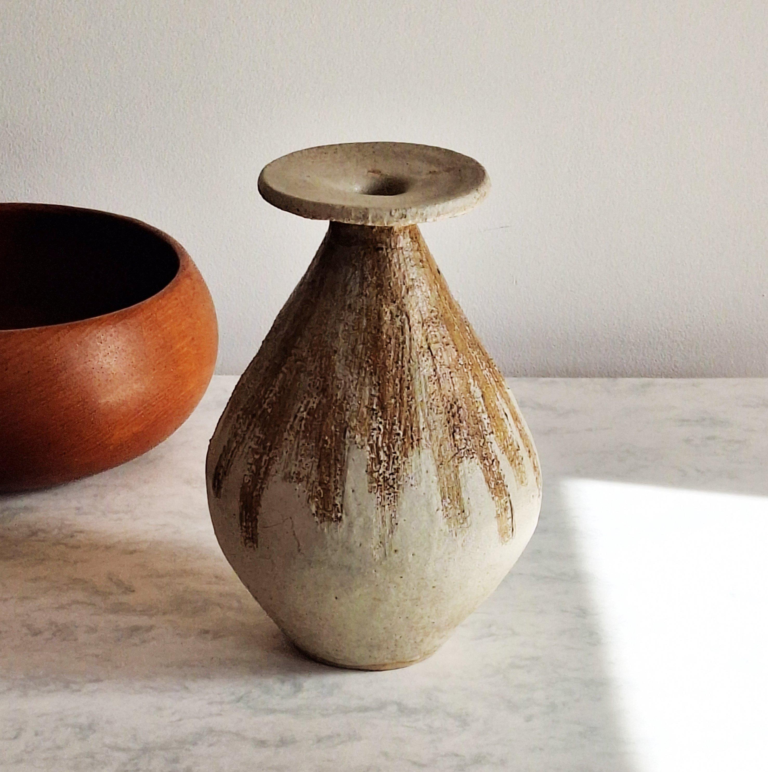Studio Pottery Vase (Moderne der Mitte des Jahrhunderts) im Angebot