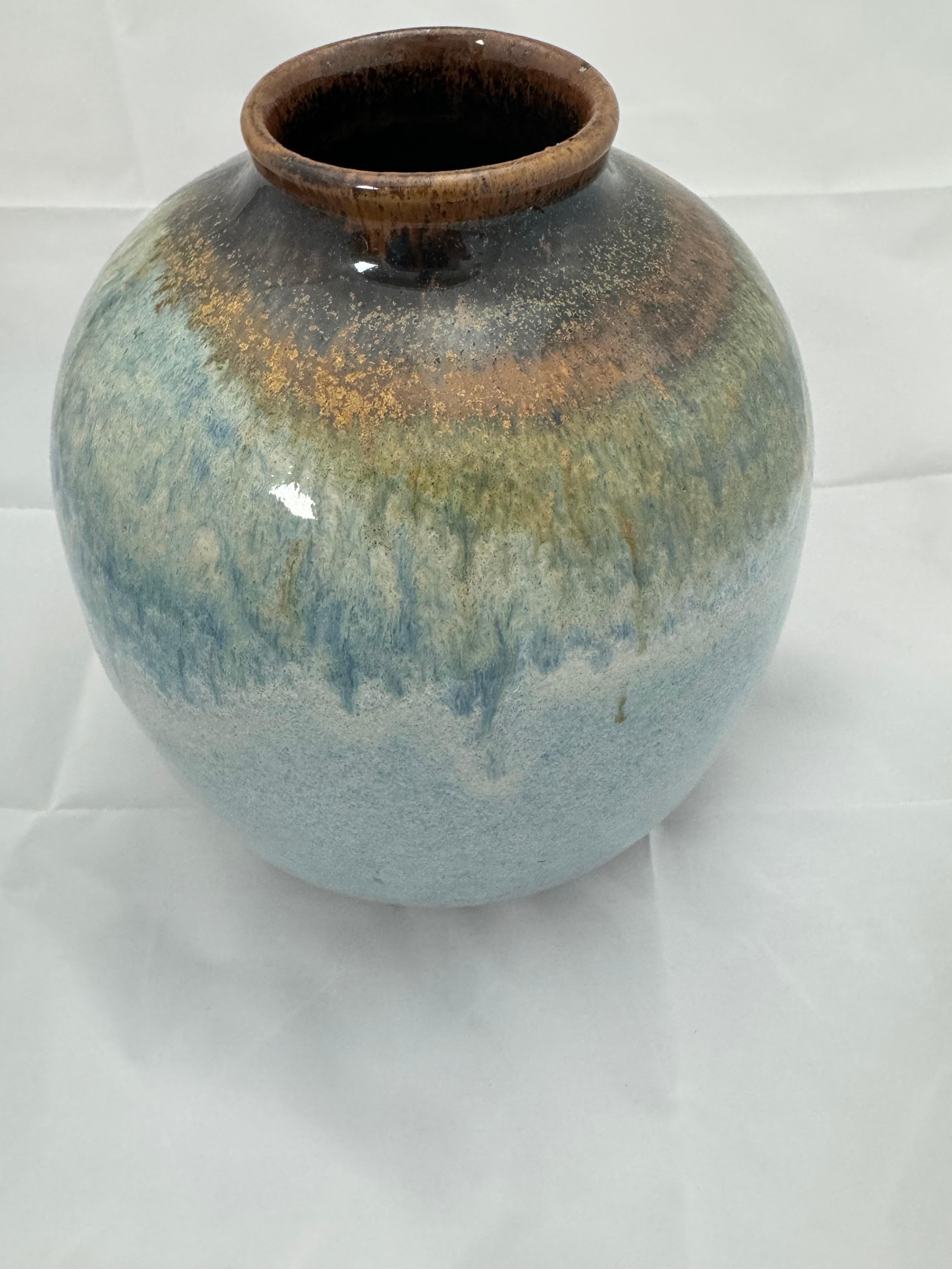 Mid-Century Modern Vase de Studio Pottery en vente