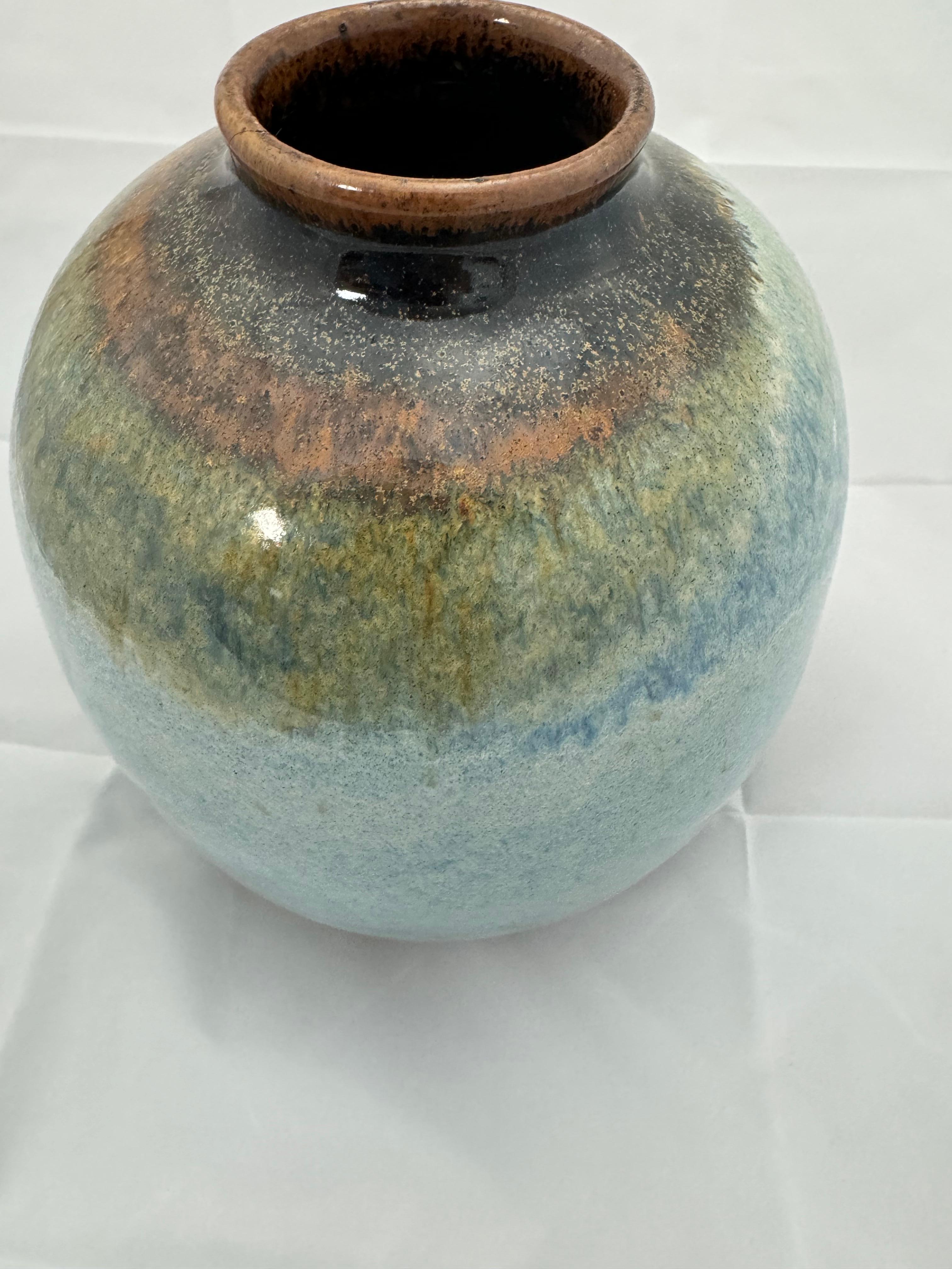 American Studio Pottery Vase For Sale