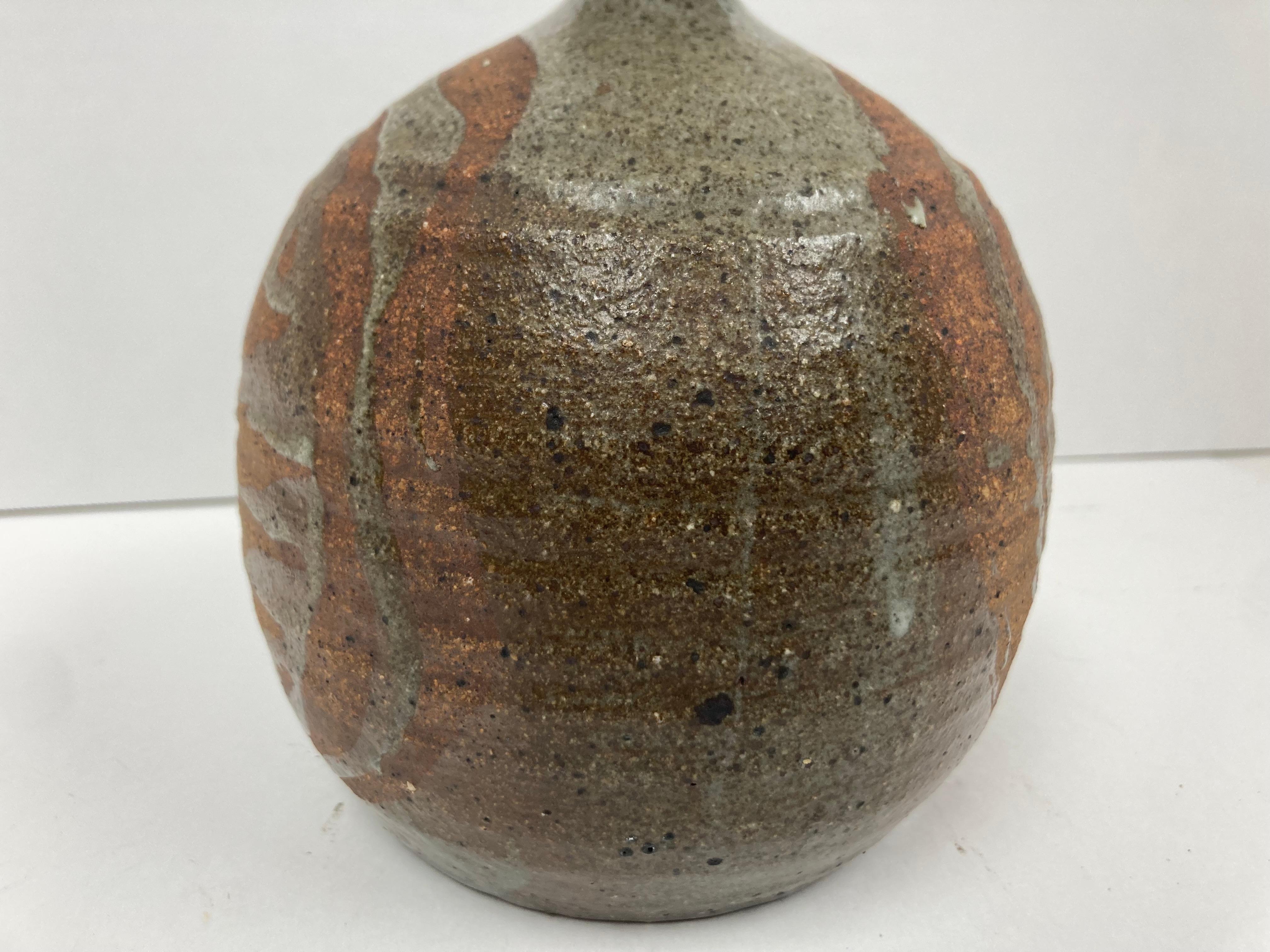 Vernissé Vase de Studio Pottery dans le style Asian Style en vente