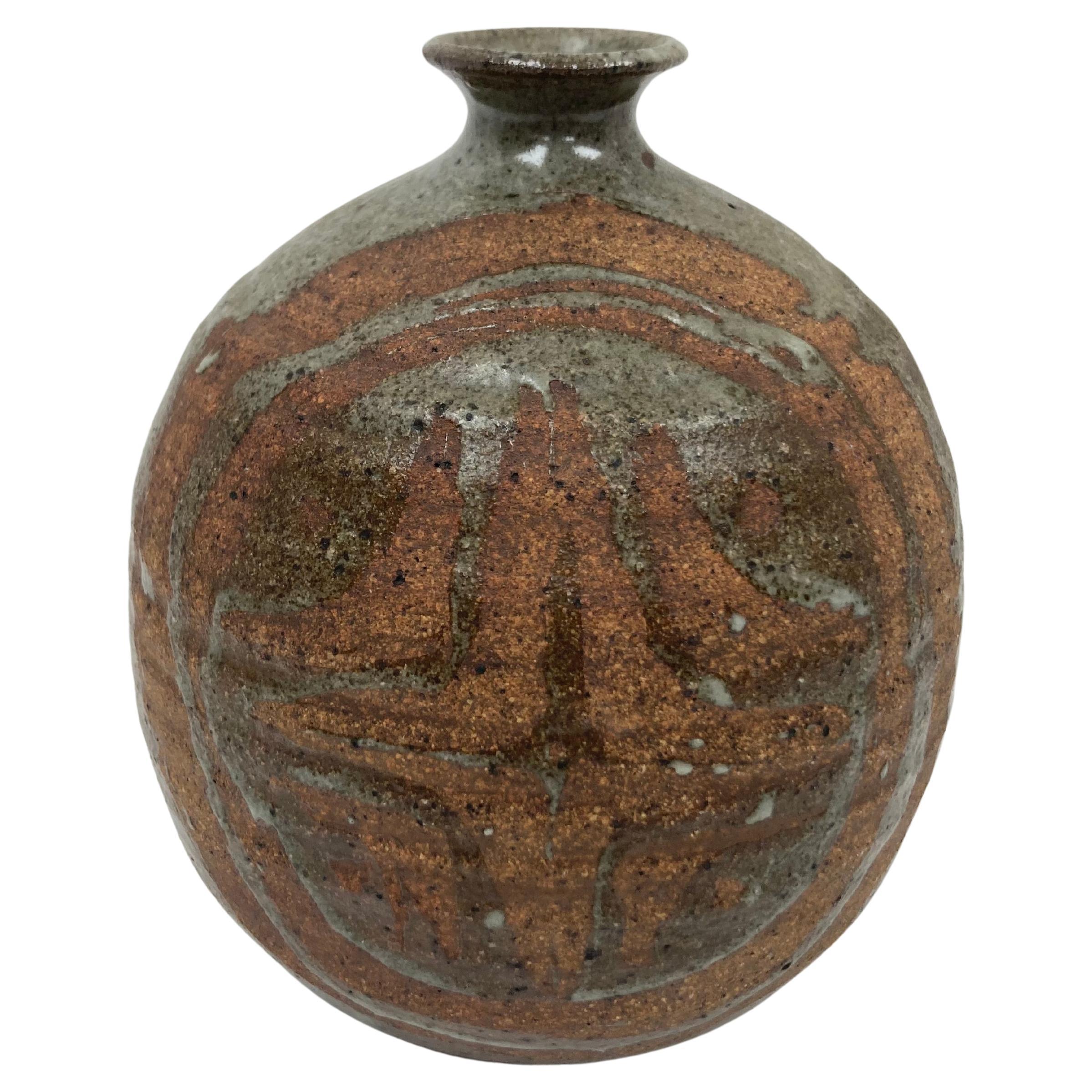 Vase de Studio Pottery dans le style Asian Style en vente