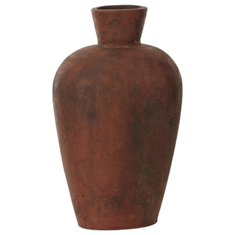 Studio Pottery Vase in Terracotta, 1970s
