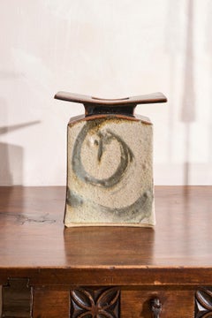Vintage Studio pottery vase- Japanese inspired by Keith Dawdray