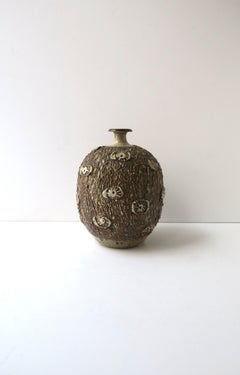Studio Pottery Vase, organisch-modern, um das 20. Jahrhundert