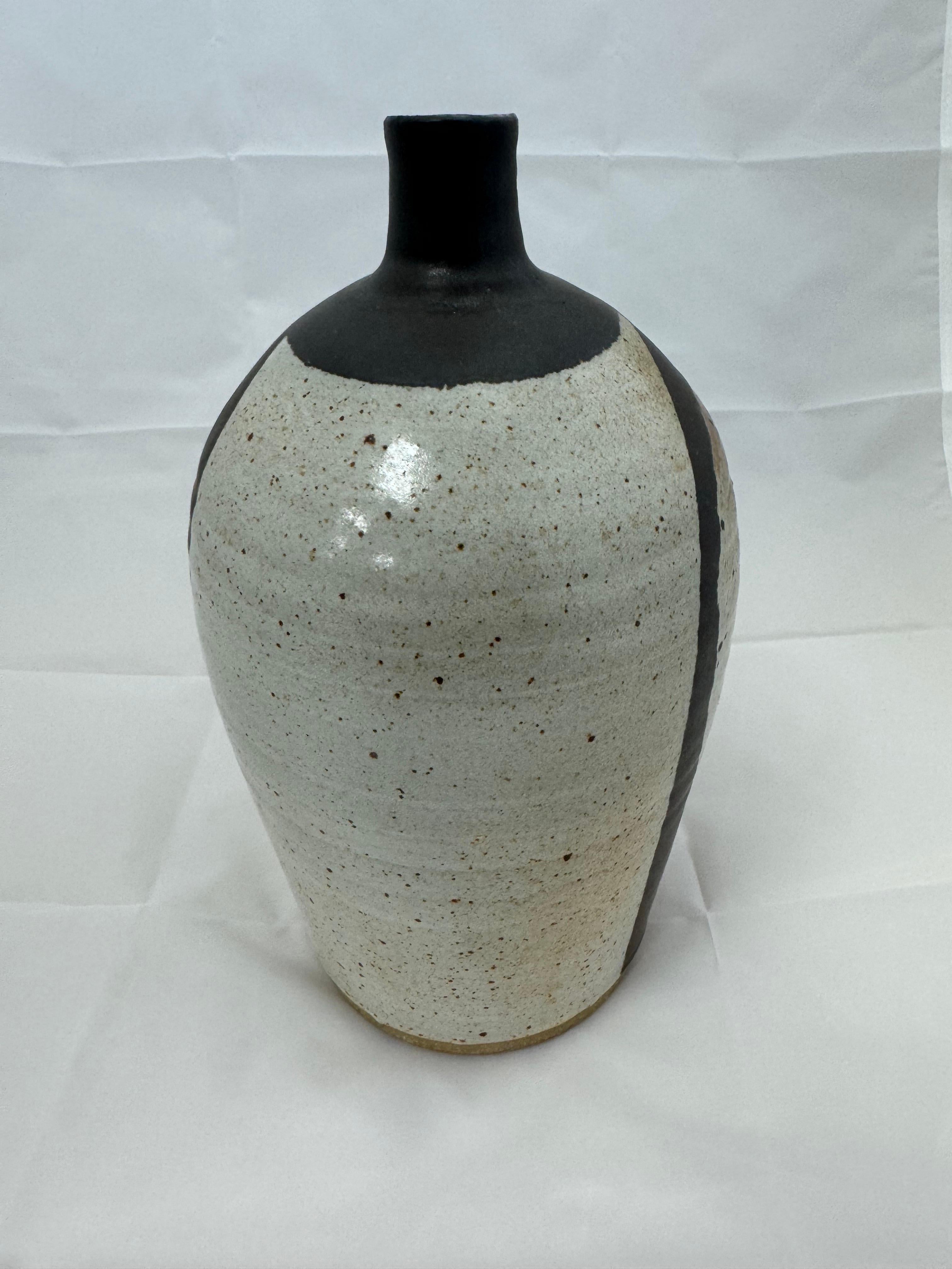 Glazed Studio Pottery Vessel  For Sale