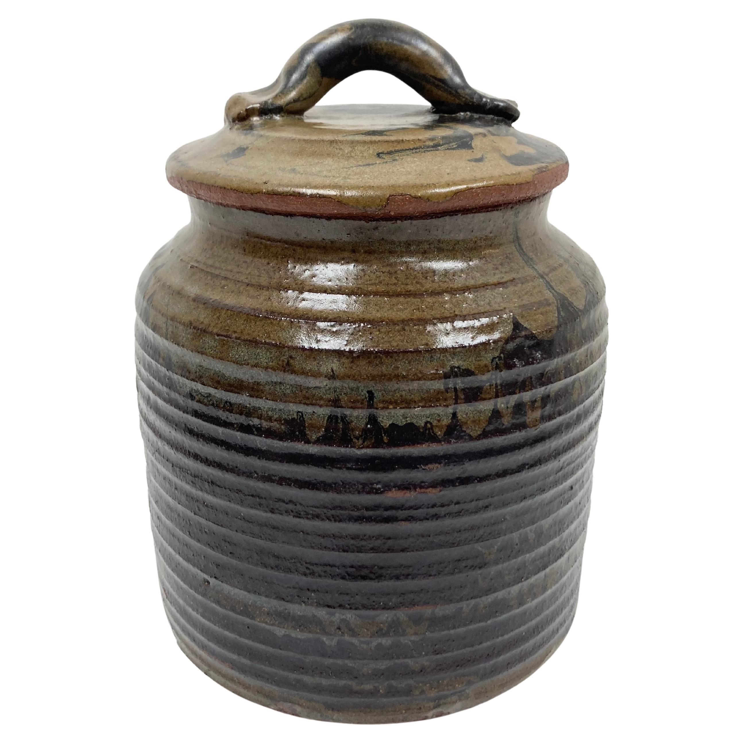 Studio Pottery Vessel in Japanese Water Jar Form