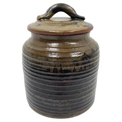 Studio Pottery Vessel in Japanese Water Jar Form