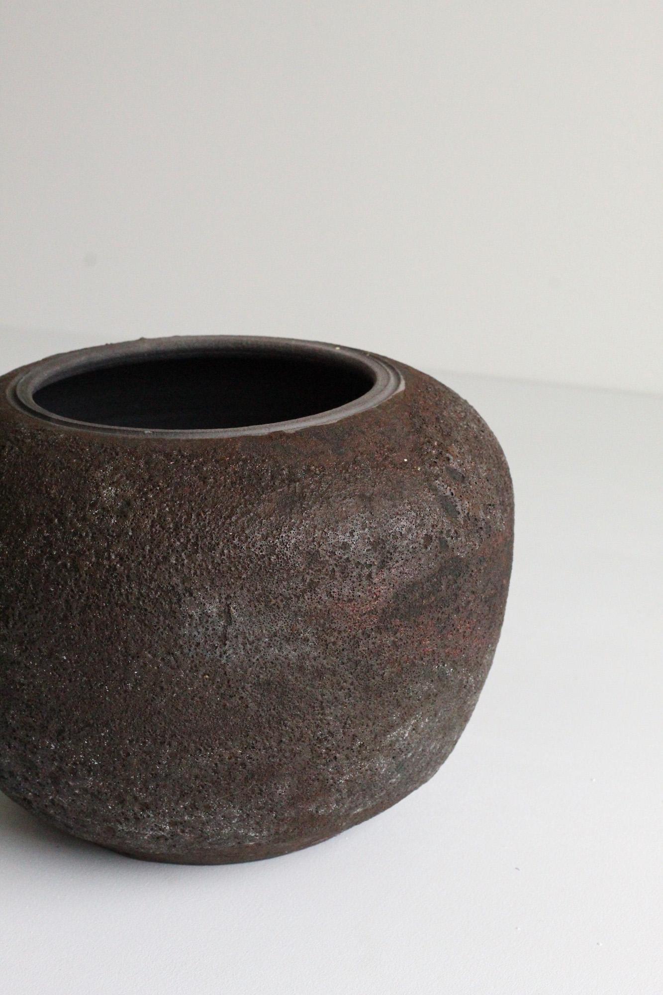 Hand-Crafted Studio Pottery Vessel Volcanic Glaze