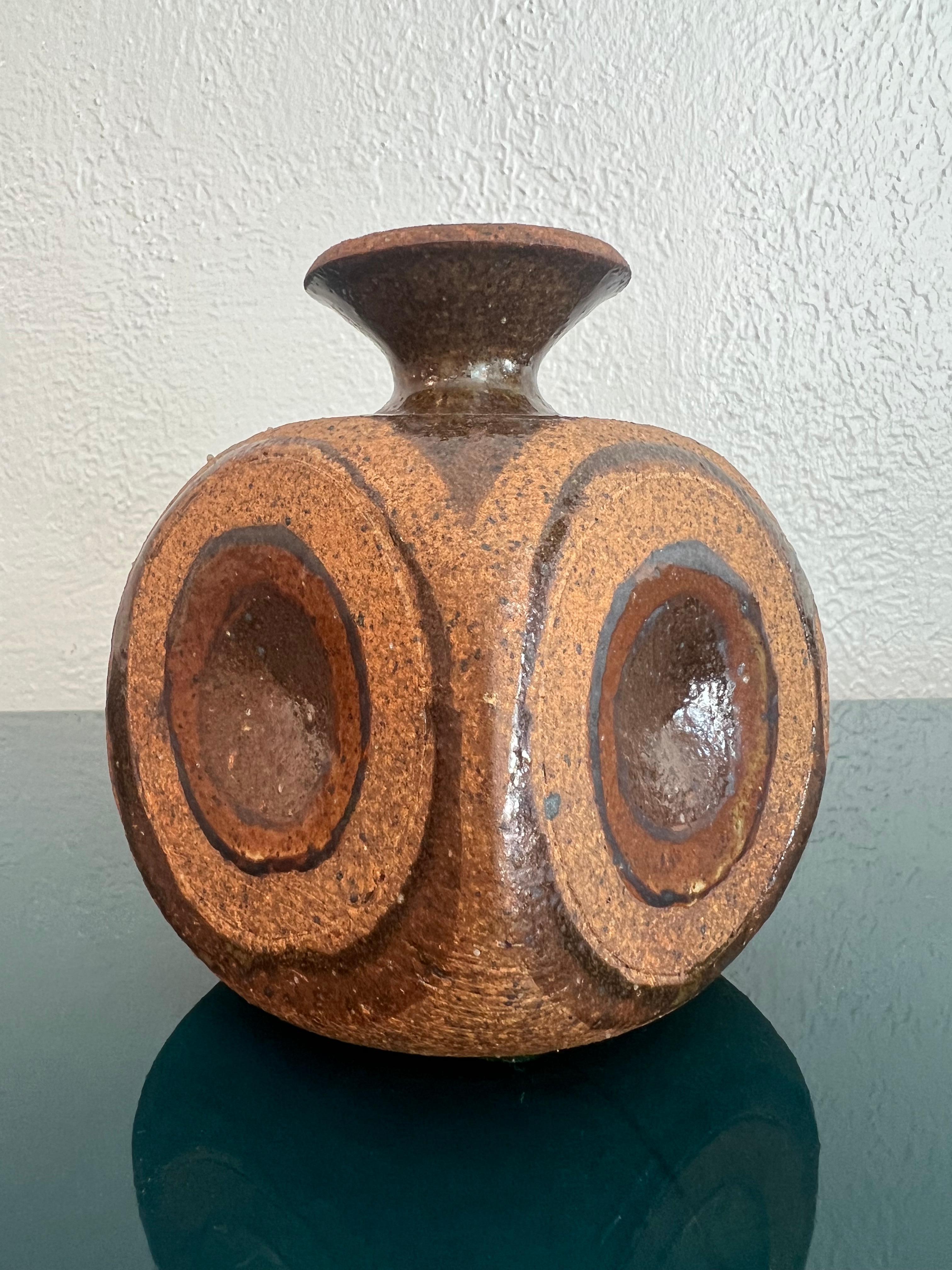 Milieu du XXe siècle Vase en pot à herbes de Studio Pottery en vente
