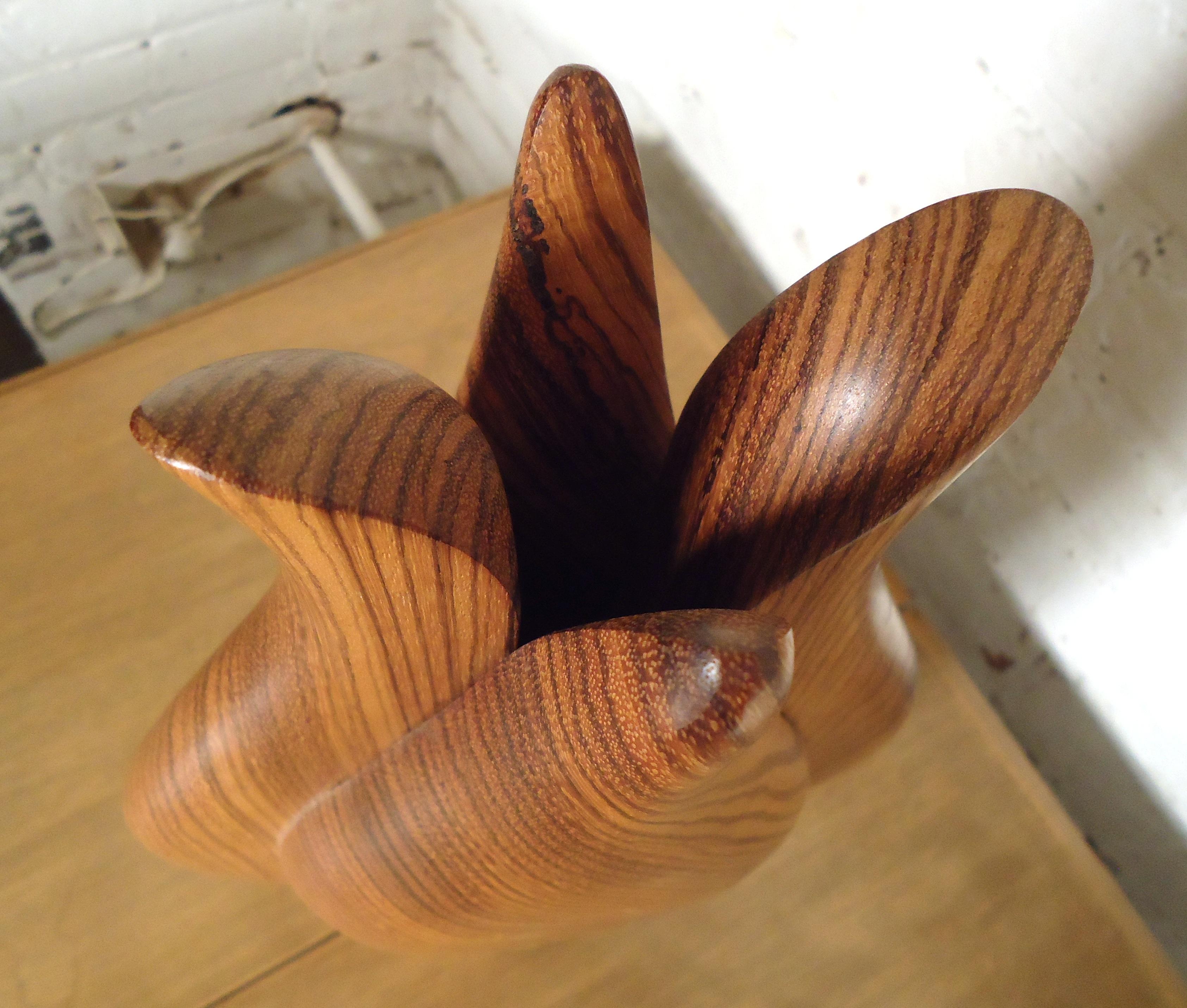 Wood Studio Quality Teak Vase
