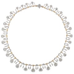 Studio Rêves 12.16 Carat Diamond Studded Necklace in 18 Karat Gold