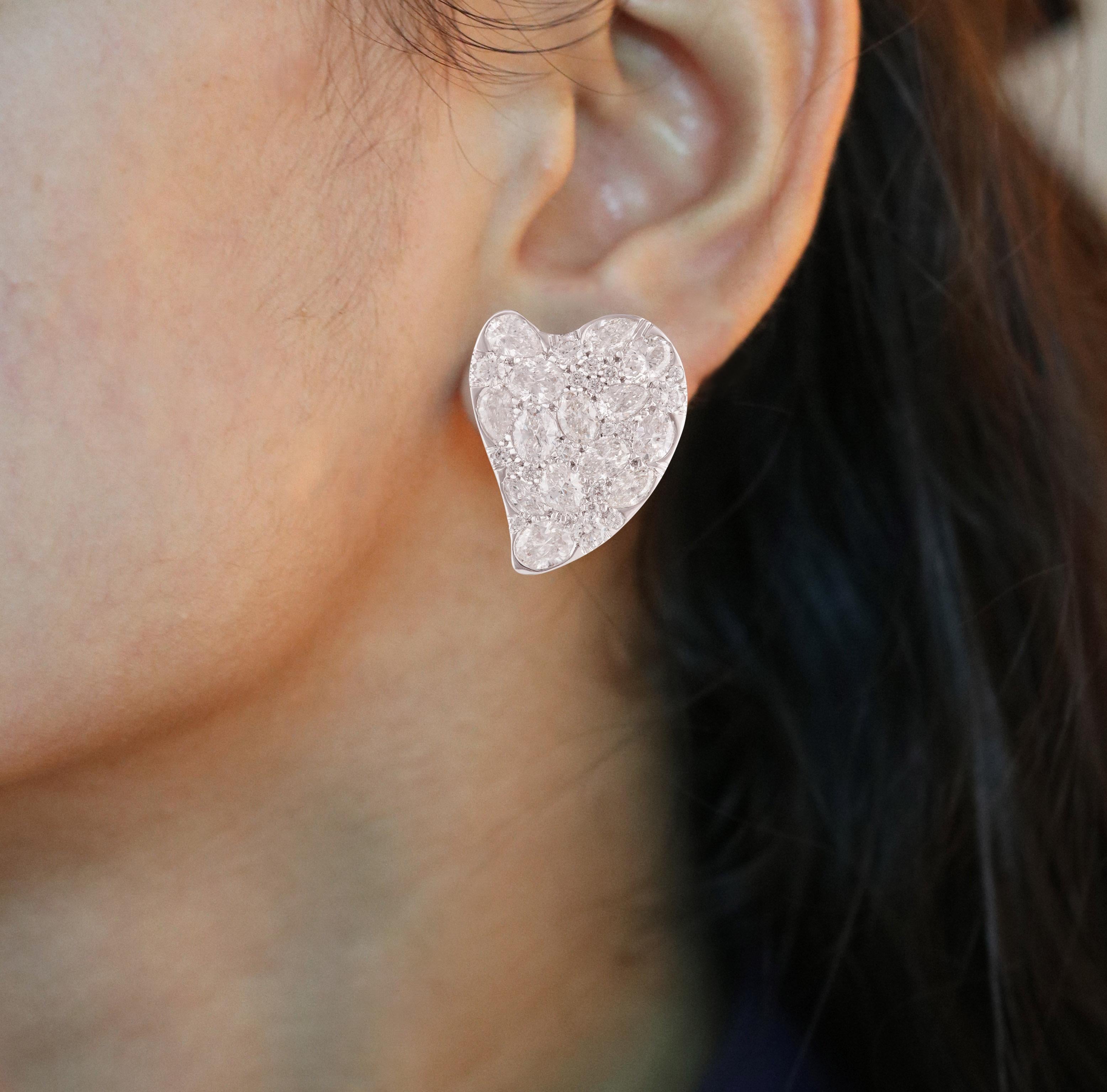 white gold stud earrings