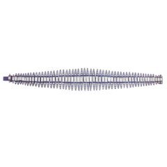 Studio Rêves Azure Rhythm Baguettes Diamond Bracelet in Titanium