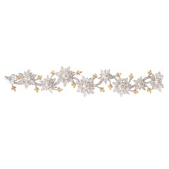 Studio Rêves Celestial Bloom Bracciale tennis con diamanti in oro bianco 18 carati