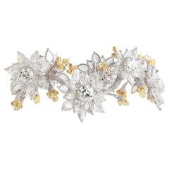 Studio Rêves Celestial Bloom Bracciale tennis con diamanti in oro bianco 18 carati