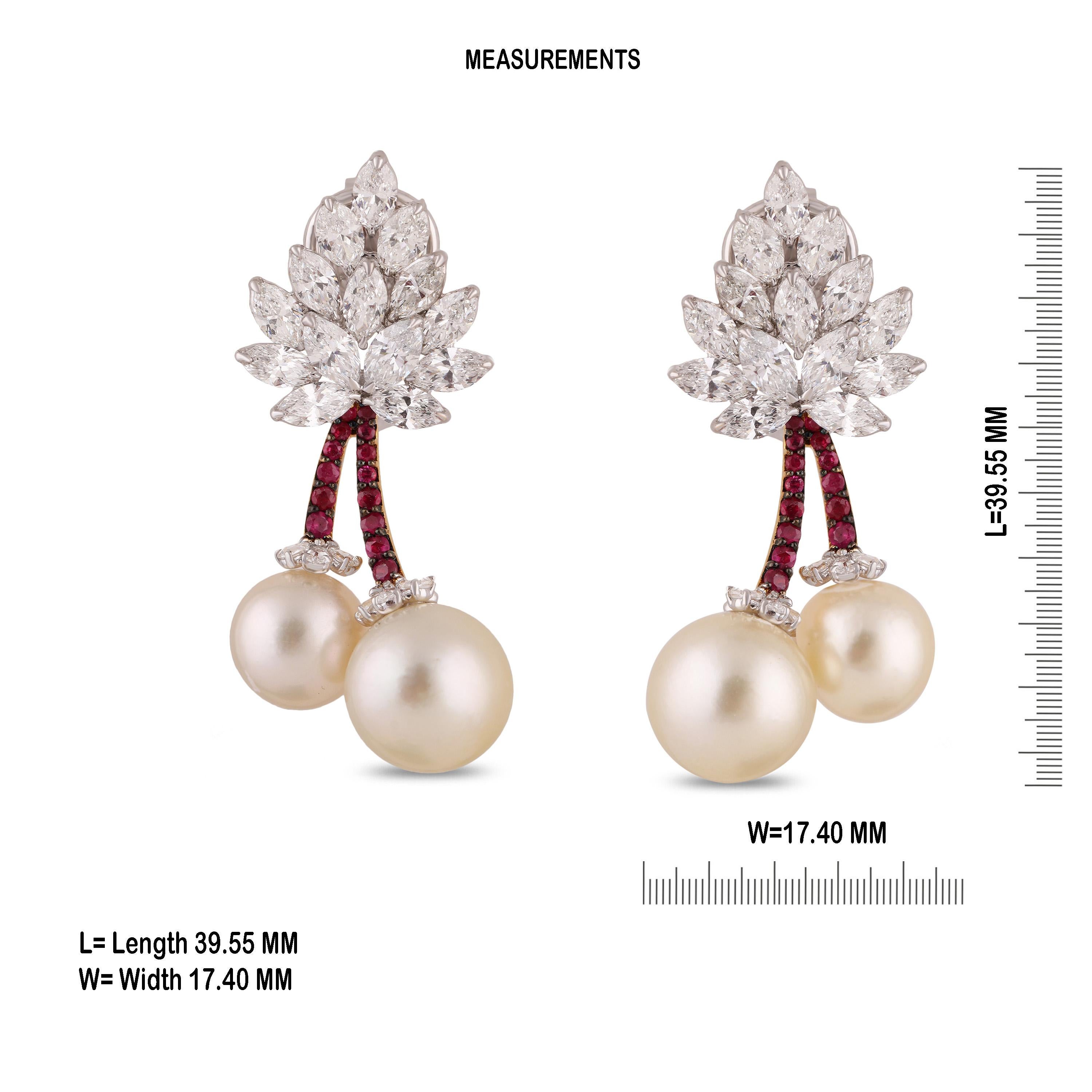 cherry diamond earrings