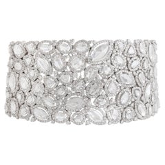 Studio Rêves Cleopatra Diamond Tennis Bracelet in 18 Karat White Gold