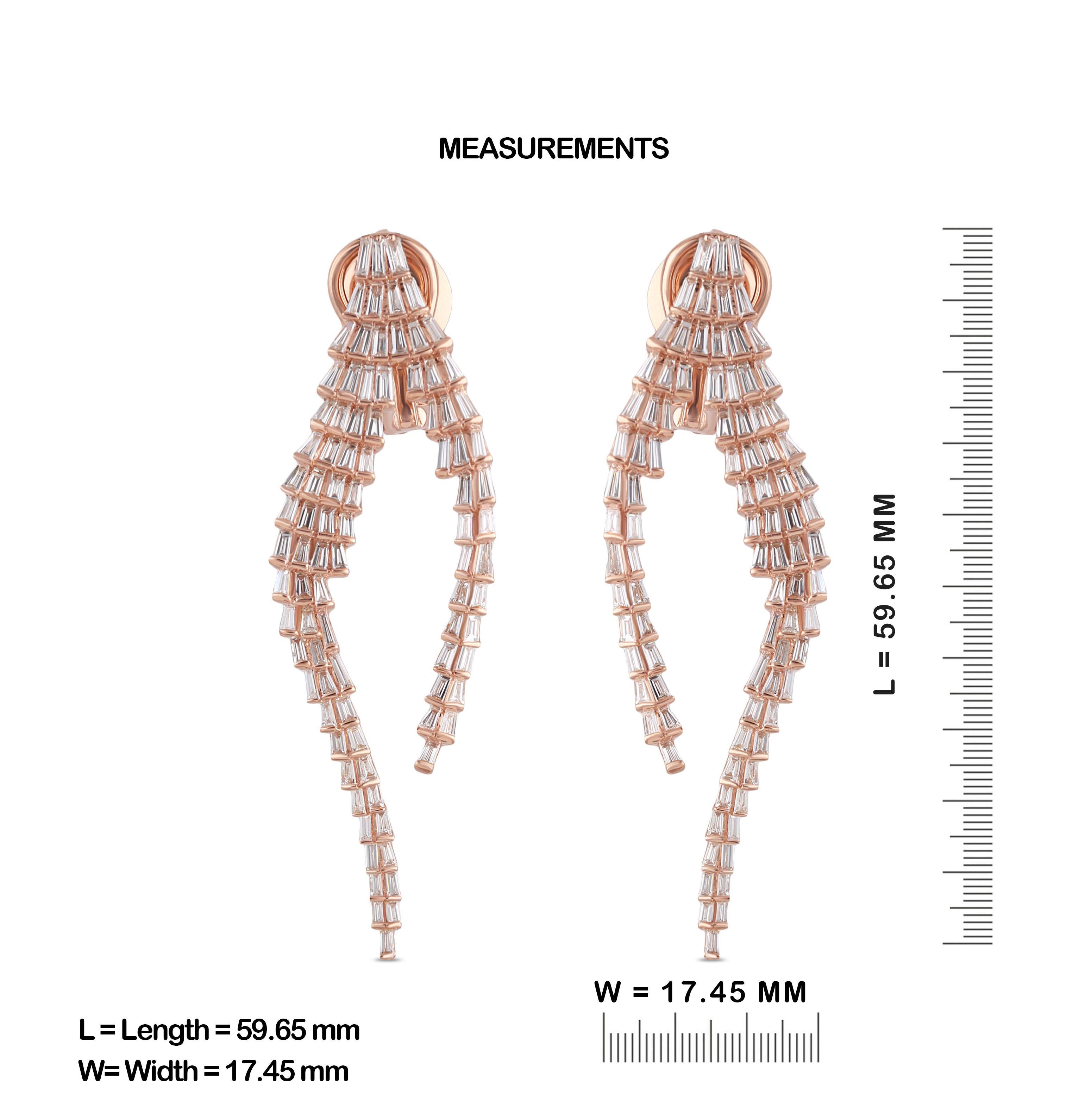 Gross Weight: 13.71 Grams
Diamond Weight: 3.61 cts
IGI Certification can be done on request.

Video of the product can be shared on request

Antique, unique and classic the combination of all, here we have these earrings in 18 karat rose gold,