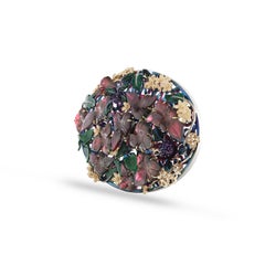 Studio Rêves Broche Jardín encantado con turmalinas y diamantes en oro de 18 quilates