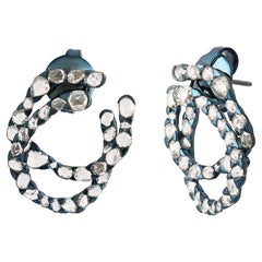 Studio Rêves Fancy Rosecut Diamond Stud Earrings in 18 Karat Gold
