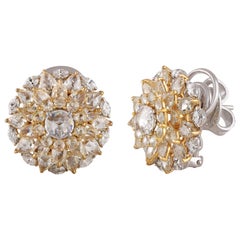 Studio Rêves Floret Diamond Stud Earrings in 18 Karat Gold