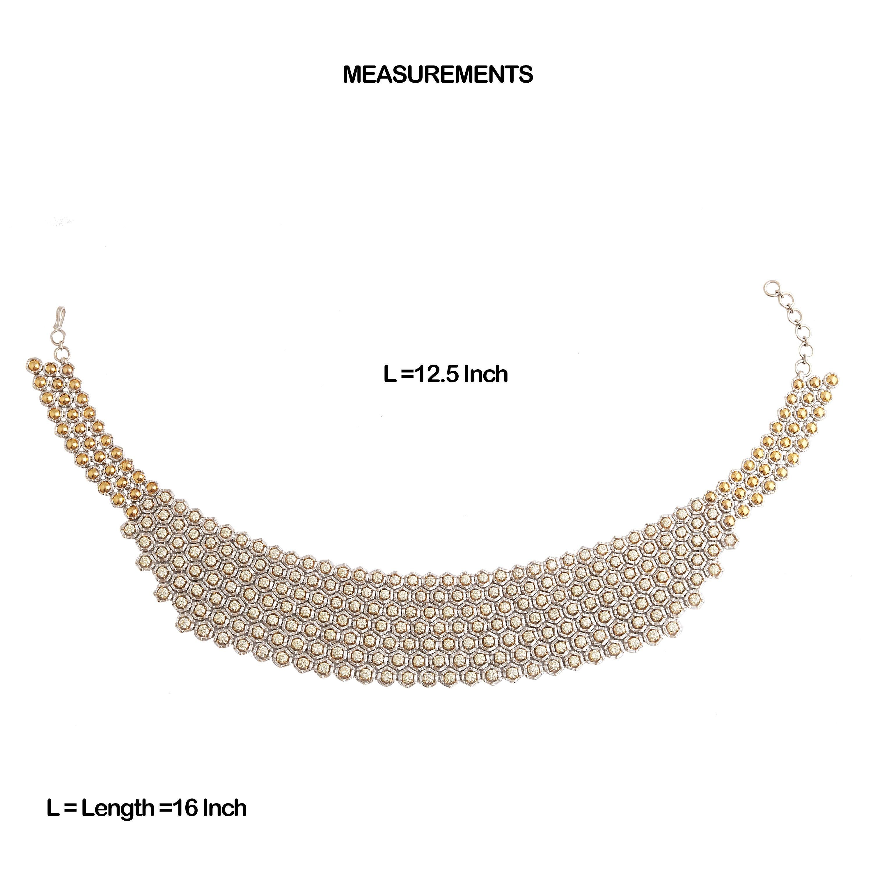 Moderne Studio Rêves Collier ras du cou en or 18 carats, inspiré du peigne à miel et orné de diamants en vente