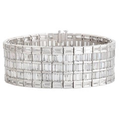 Studio Rêves Illumina Grand Baguette Diamond Bracelet in 18K White Gold Studio Rêves Illumina Grand Baguette Diamond Bracelet in 18K White Gold