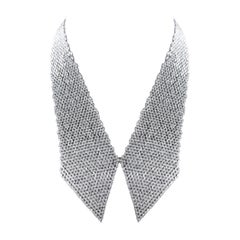 Studio Rêves Marquise Diamond Collar Scarf Necklace in 18 Karat Gold