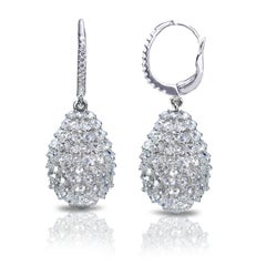 Studio Rêves Rose cut Diamond Pineapple Earrings