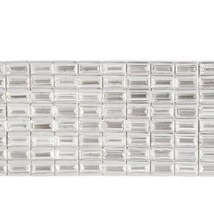 Studio Rêves Pulsera de tenis Gran Lumière Baguette de oro blanco de 18 quilates