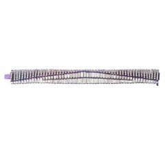 Studio Rêves Pulsera de diamantes Violeta Velocity en titanio