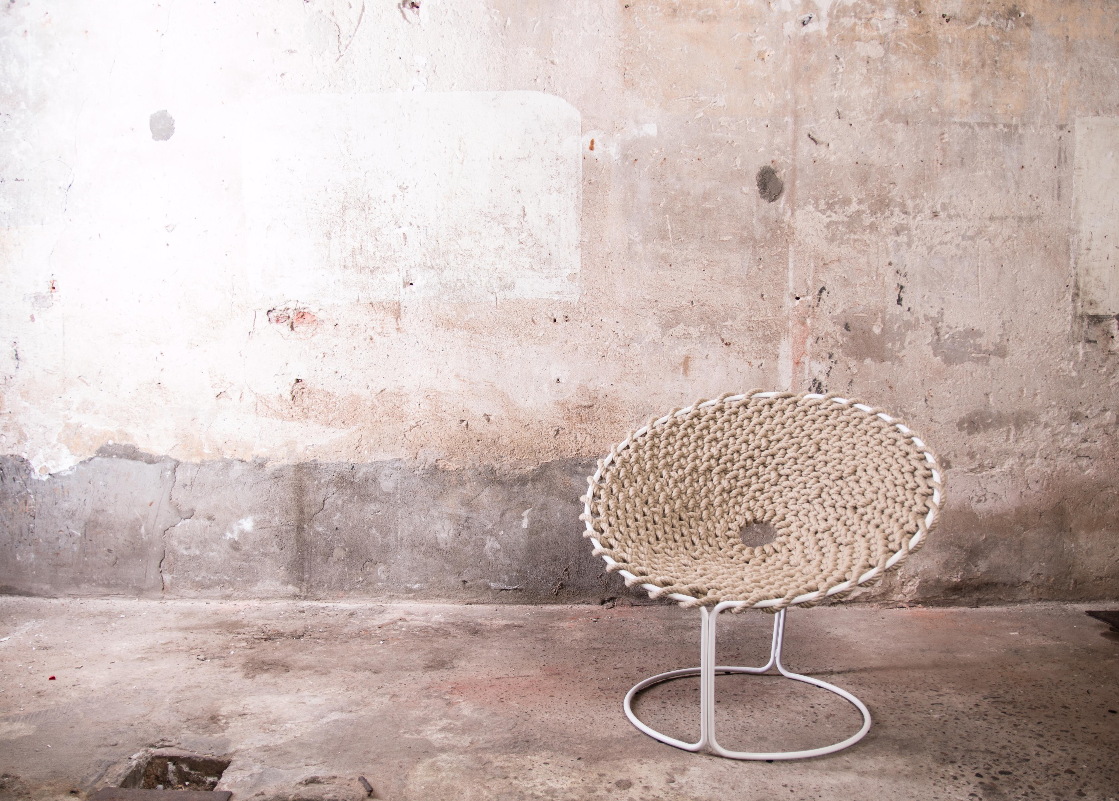 Femme chair hemp (white) - Mixed Media Art by Studio Rik ten Velden