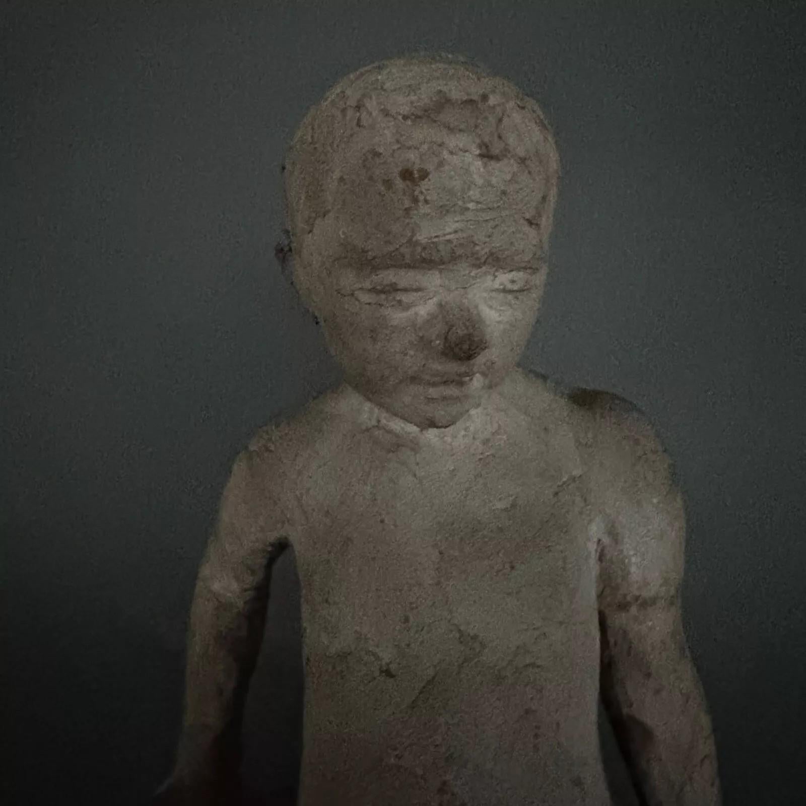 Studio sculpture by Charles Filleul – Young man in terracotta. en vente 8