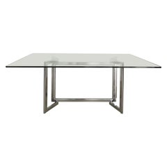 Studio Simon for Simon Gavina Italian Glass "Davide" Model Dining Table 1970s